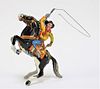 Marx Tin Lithograph Lassoing Ranger Rider Toy