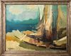 Ciccio Boating Scene Oil on Canvas