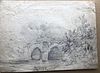 2 Drawings, European, Graphite, 7" by 10"  unsigned