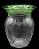 Steuben Threaded Art Glass Vase