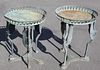 (2) Industrial Metal Patio Tables