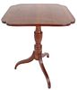 Antique Cherry Wood Tilt Top Candle Stand