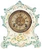 New York Ansonia "Tehama" Porcelain Mantel Clock