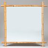 Painted Bamboo Square Mirror 