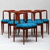Set of Six Johannes Andersen Rosewood 'Juliane' Dining Chairs