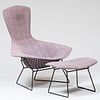 Harry Bertoia for Knoll 'Bird' Chair and Ottoman