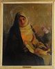 "Madonna of the Rose" Vintage Copy, Oil/Canvas