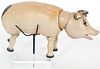 Antique Schoenhut Wood Carved Jointed Pig Toy
