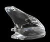Baccarat Crystal Frog Figurine Paper Weight