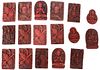 Chinese Carved Red Pendants