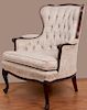 Antique Wingback Upholstered Armchair
