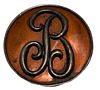 Sterling Monogram Pin "B"