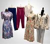 80's Spring Floral Dresses & GUESS Acid Wash Jean Jacket