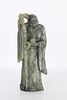 Chinese Carved Green Soapstone Figure