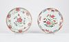 Grp: 2 18th c. Chinese Export Porcelain Plates