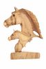 Hand Carved Wooden Mare & Foal Carving c. 1960's