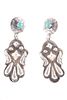 Navajo Yazzie Sterling Silver & Turquoise Earrings