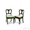 Pair of William IV Carved Rosewood Side Chairs