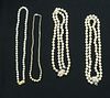 Estate Cultured Pearl Necklace Group
