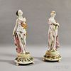 Pair of German Porcelain Maidens