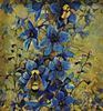 Gary Milek (American, b. 1941)       Bumblebee and Flowers.