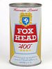 1968 Fox Head "400" Beer 12oz 65-33 Lacrosse, Wisconsin