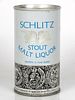 1970 Schlitz Stout Malt Liquor 12oz T121-33 Milwaukee, Wisconsin