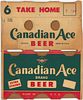 1954 Canadian Ace Beer Six Pack Can Carrier Chicago, Illinois