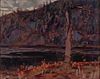 A.Y. Jackson, Can. 1882-1974, "Algoma, Cally Layton Lake" 1919, Oil on panel, framed