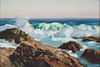 Jay Connaway, Am. 1893-1970, Pine Point, Maine, c. 1920, Oil on masonite, framed