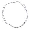 18K Gold 6.17ct Diamond Station Long Chain Necklace