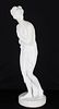 Carved European Marble Woman Figure