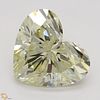 3.04 ct, Natural Fancy Light Brownish Yellow Even Color, SI1, Heart cut Diamond (GIA Graded), Appraised Value: $35,700 
