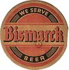 1934 Bismarck Beer 4Â¼ inch coaster MD-BISM-1 Baltimore, Maryland