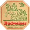 1938 Budweiser Beer 4Â¼ inch coaster AB-1194 Saint Louis, Missouri
