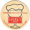 1957 Gluek's Beer 3Â¾ inch coaster MN-GLU-5 Minneapolis, Minnesota