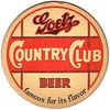 1940 Goetz Country Club Beer 4Â¼ inch coaster MO-GOE-8 St. Joseph, Missouri