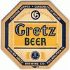 1938 Gretz Beer Octagon 4Â¼ inch coaster PA-GRETZ-2 Philadelphia, Pennsylvania