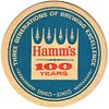 1965 Hamm's Beer 3Â¾ inch coaster MN-HAM-4 Saint Paul, Minnesota