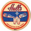 1937 Hull's Beer/Ale 4Â¼ inch coaster CT-HUL-6 New Haven, Connecticut