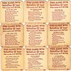 1960 Lot of 9 Ballantine "Sing Along With Mitch" Coasters No Ref. Newark, New Jersey