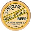 1938 Norton's Gold Band Beer IN-NOR-1 Anderson, Indiana