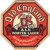 1934 Old England Ale-Porter-Lager Octagon 4Â¼ inch coaster CT-OLDE-2 Derby, Connecticut