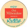 1960 Old Milwaukee Beer 3Â½ inch coaster WI-SCH-144 Milwaukee, Wisconsin