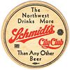 1951 Schmidt's City Club 4 inch coaster MN-SCH-41 Saint Paul, Minnesota