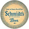 1960 Schmidt's Light Beer 3Â¾ inch Octagon Coaster PA-SCHM-26 Philadelphia, Pennsylvania