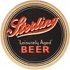 1934 Sterling Beer 4Â¼ inch coaster IN-STE-1 Evansville, Indiana