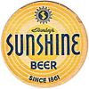 1936 Sunshine Beer 4Â¼ inch coaster PA-BARB-3 Reading, Pennsylvania