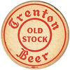 1939 Trenton Old Stock Beer 4Â¼ inch coaster NJ-PEO-1 Trenton, New Jersey