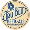 1939 Tru Blu Beer/Ale 4Â¼ inch coaster PA_NORHA01 Northampton, Pennsylvania
